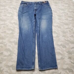 Carhartt Jeans Mens 38x32 Blue Relaxed Fit Denim Medium‎ Wash Workwear